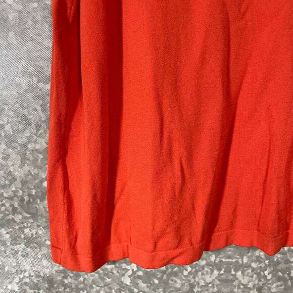 Avenue Women's Plus Size Orange Lightweight Sleeveless Sweater Vest - Size 26/28 - Picture 3 of 7